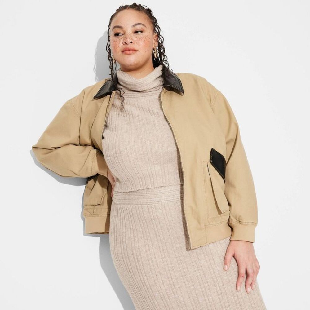 Wild Fable Tan and Black Jacket
